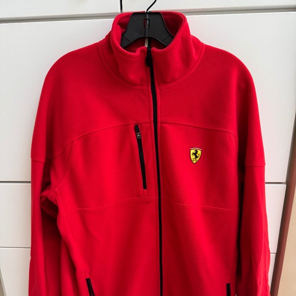 Men’s Ferrari fleece zip jacket - Picture 1 of 3